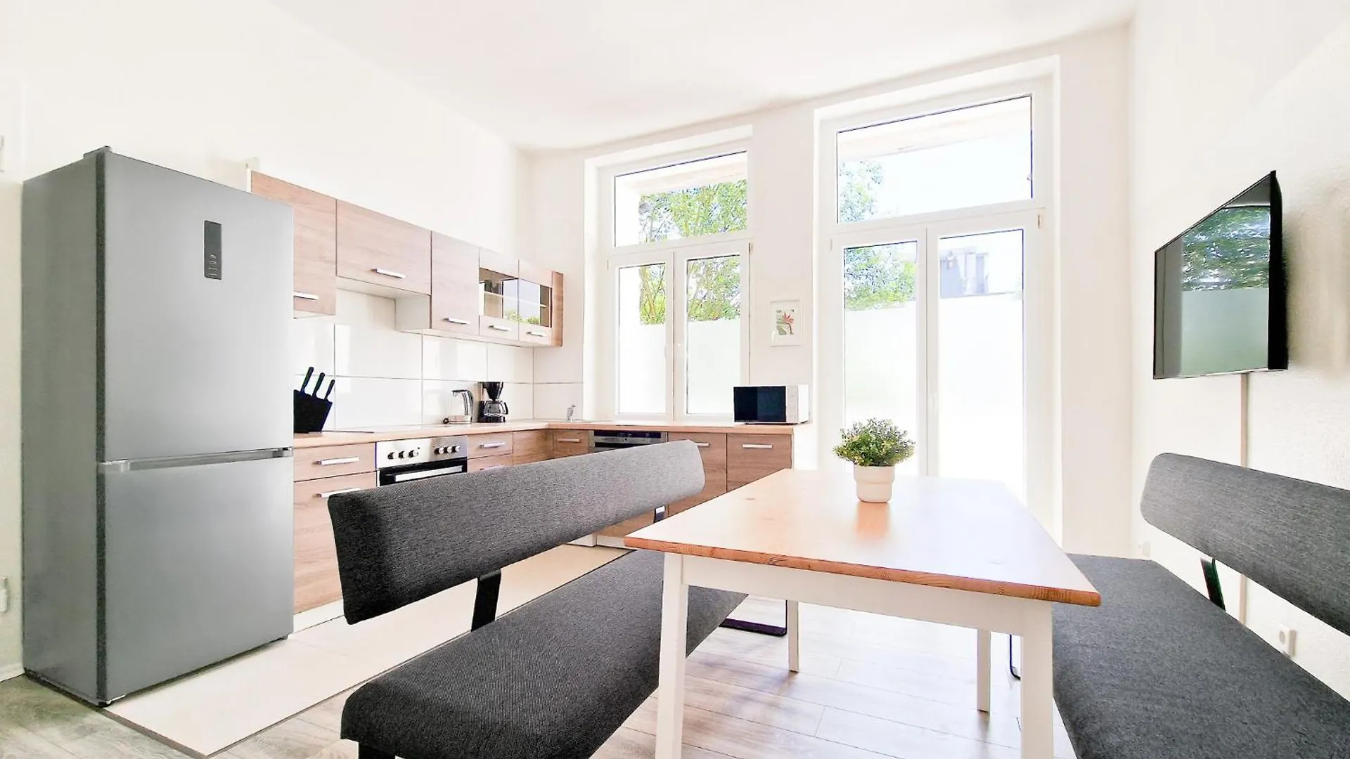 Apartament Raj Living - 3 Zimmer Wohnungen Mit Balkon - 15 Min Zur Messe Dus Düsseldorf